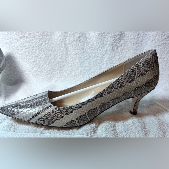 NWT & Box. Luxe J Renee Snake Skin, Size 10 , Kitten heel. Dust bag included- - Picture 6 of 13